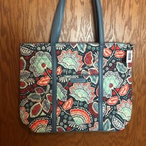 Vera Bradley lg trimmed Vera tote nomadic floral